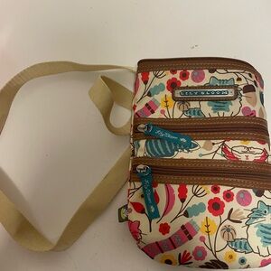 Lily Bloom Crossbody Bag with Floral and Animal Print